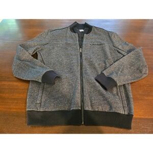 CALVIN KLEIN BOMBER JACKET ZIP FRONT POCKETS GRAY Size Large